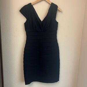Cocktail Dress size 8 blue and black